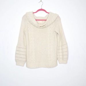 SLEEPING ON SNOW Cowl Neck Chunky Knit Sweater M